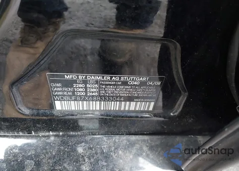 2008 Mercedes-Benz E 350 4Matic из США, поврежденный, VIN WDBUF87X68B333044